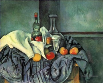 Paul Cézanne œuvres - Bouteille de menthe poivrée Nature morte Paul Cézanne